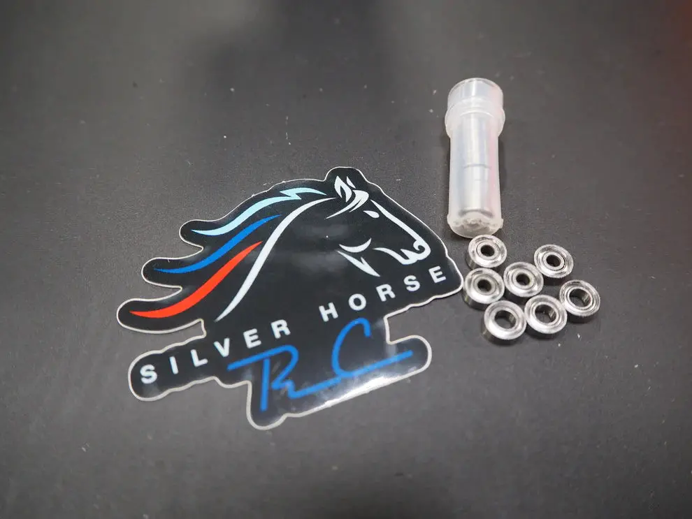 Silver Horse Chrome Steel Speed Bearings - Pan Car Set 1