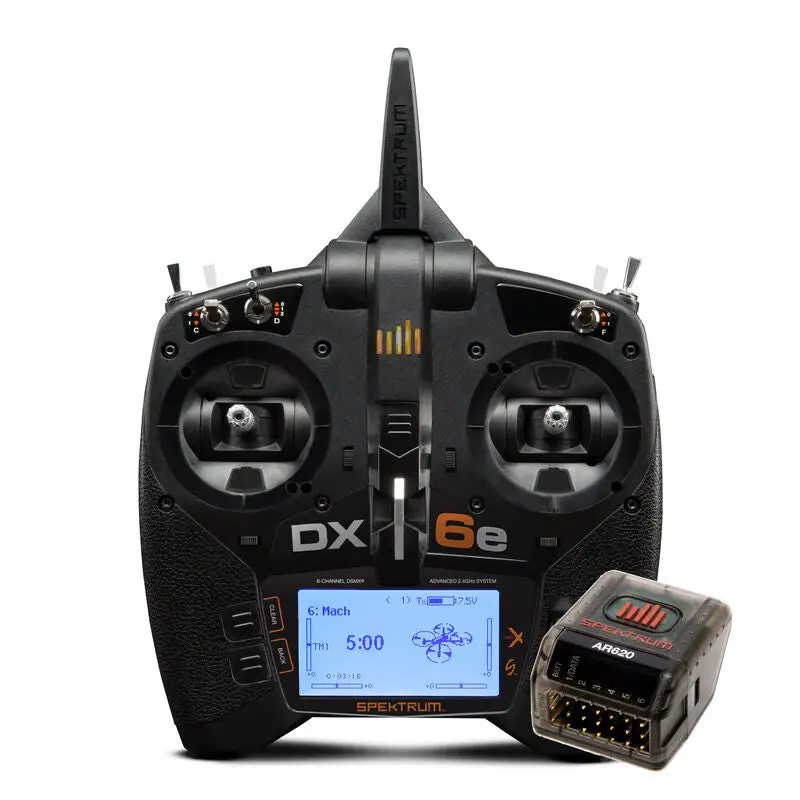 Dx6e 6-Channel Dsmx Transmitter With Ar620 - Spm6655 1