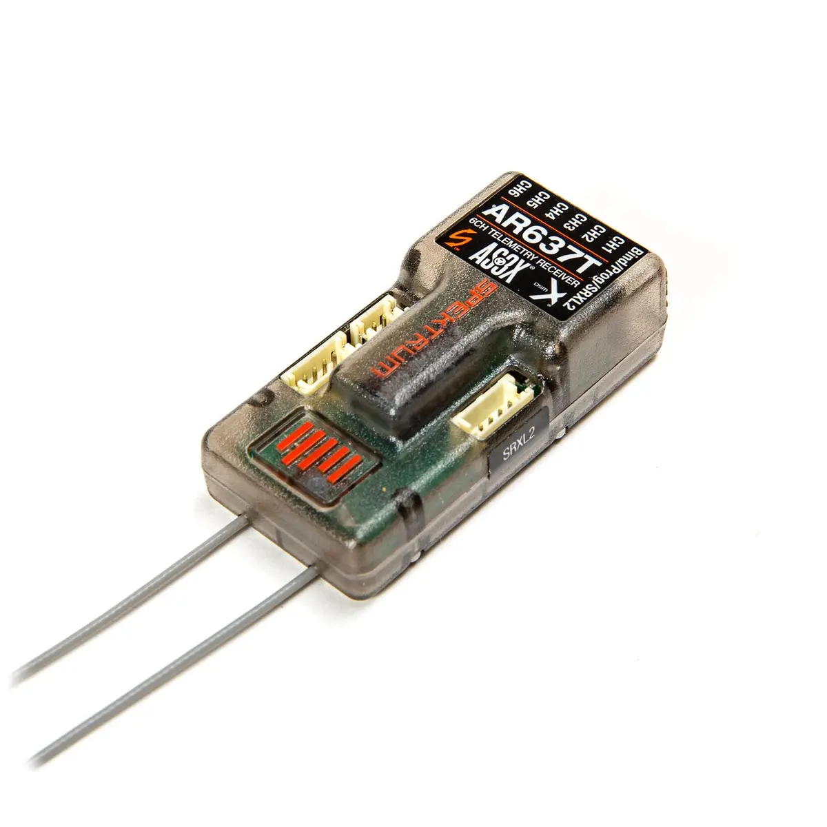 Ar637t Dsmx 6-Channel As3x & Safe Telemetry Receiver 1