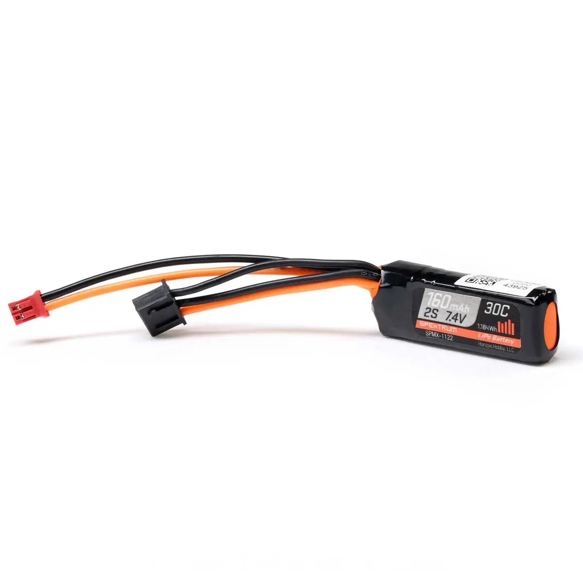 Spektrum 7.4V 160Mah 2S 30C Lipo Battery: Ph2.0 1