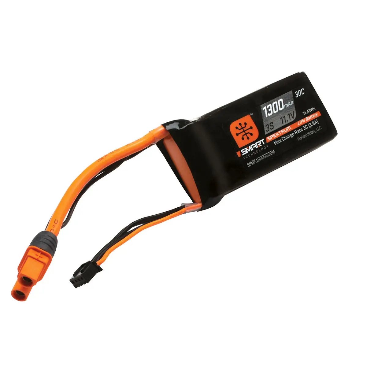 11.1V 1300Mah 3S 30C Smart Lipo Battery: Ic3 - Spmx13003s30m 1