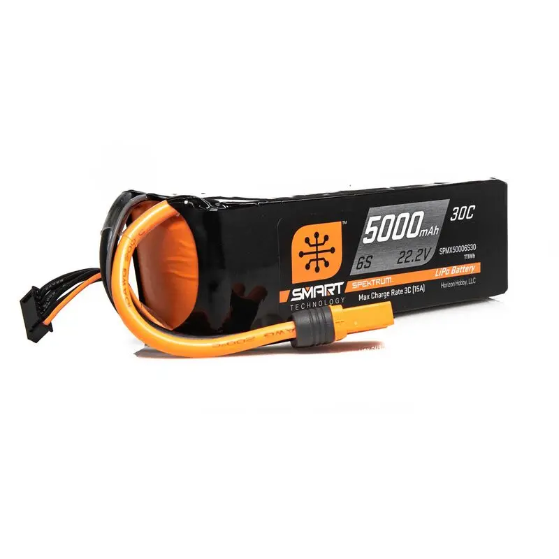 22.2V 5000Mah 6S 30C Smart Lipo Battery: Ic5 - Spmx50006s30 1