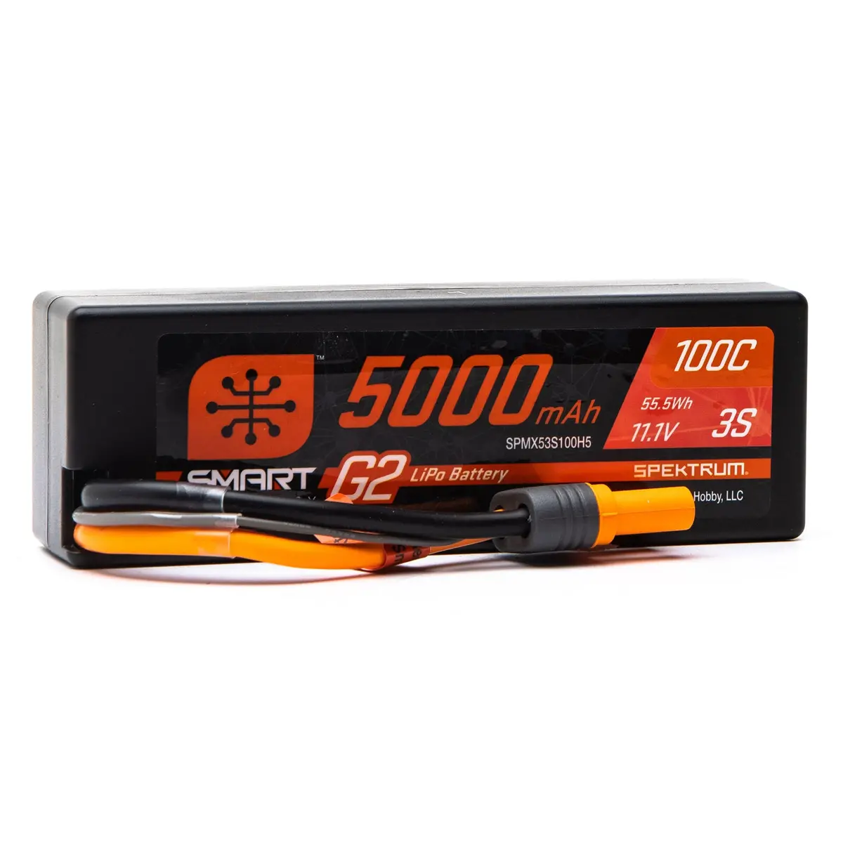 11.1V 5000Mah 3S 100C Smart G2 Hardcase Lipo Battery: Ic5 - Spmx53s100h5 1