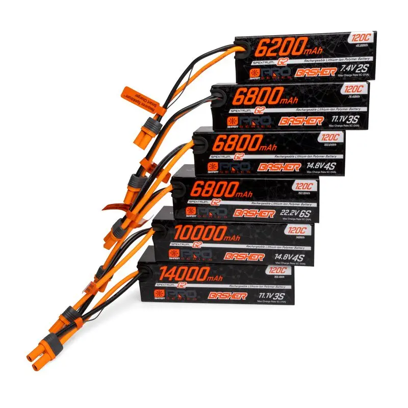 22.2V 6800Mah 6S 120C Smart G2 Pro Basher Lipo: Ic5 - Spmxb6s68 2