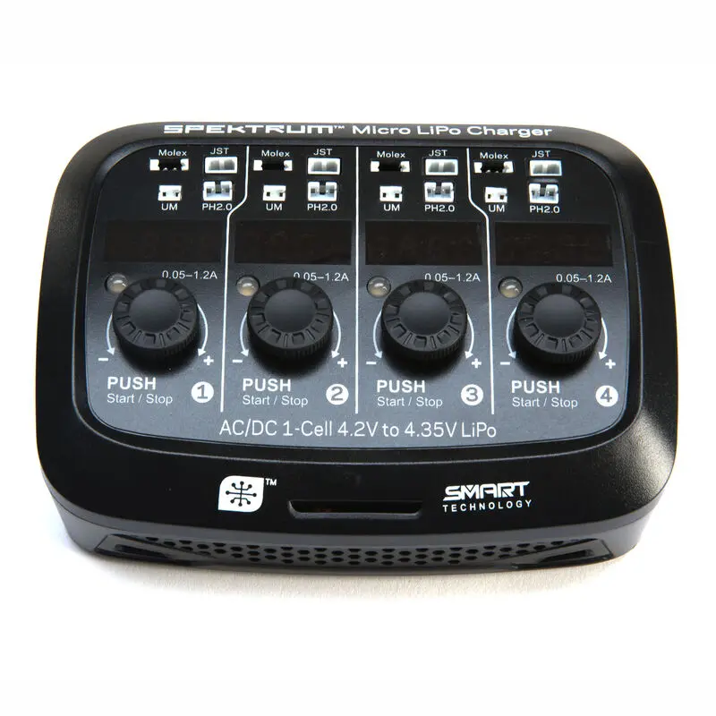 S44 Micro 4-Port Ac/Dc 1S Lipo Smart Charger - Spmxc1040 1