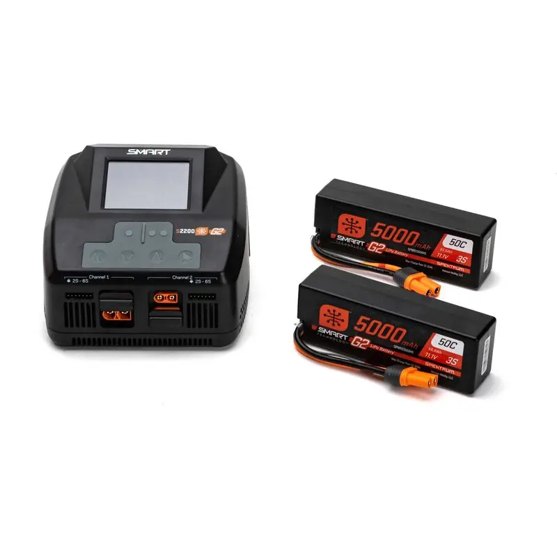 Smart G2 Powerstage 6S Surface Bundle 3S 5000Mah Lipo Battery (2) S2200 G2 Charger - Spmxg2ps6 1