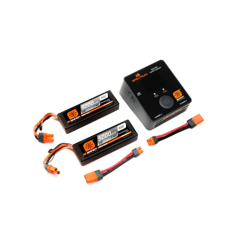 Smart Powerstage 4S Surface Bundle 5000Mah 2S Lipo Battery (2) S2100 Charger - Spmxps4 1