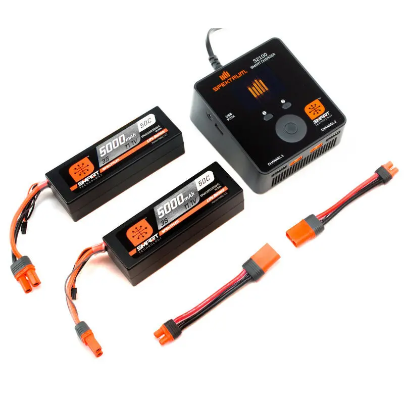 Smart Powerstage 6S Surface Bundle 5000Mah 3S Lipo Battery (2) S2100 Charger - Spmxps6 1