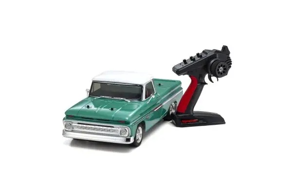 Kyosho 1:10 Scale Radio Controlled Electric Powered 4Wd Fazer Mk2 Fz02l Series Readyset 1966 Chevy® C10 Fleetside Pickup Light Green 1