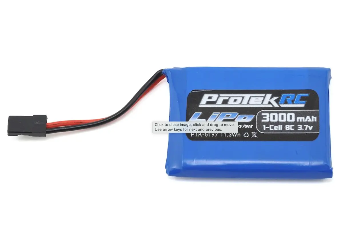 Protek Rc 1S Lipo Transmitter Battery (Sanwa M17/Mt-44/Mt-5) (3.7V/3000Mah) 1