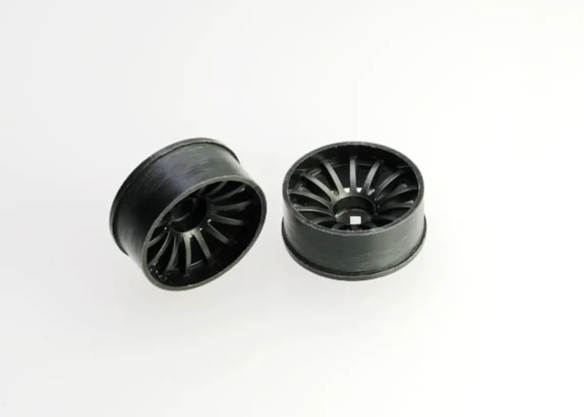 Pn Racing Mini-Z 2Wd Machine Cut 16 Spoke Front Wheel F2 Black 1