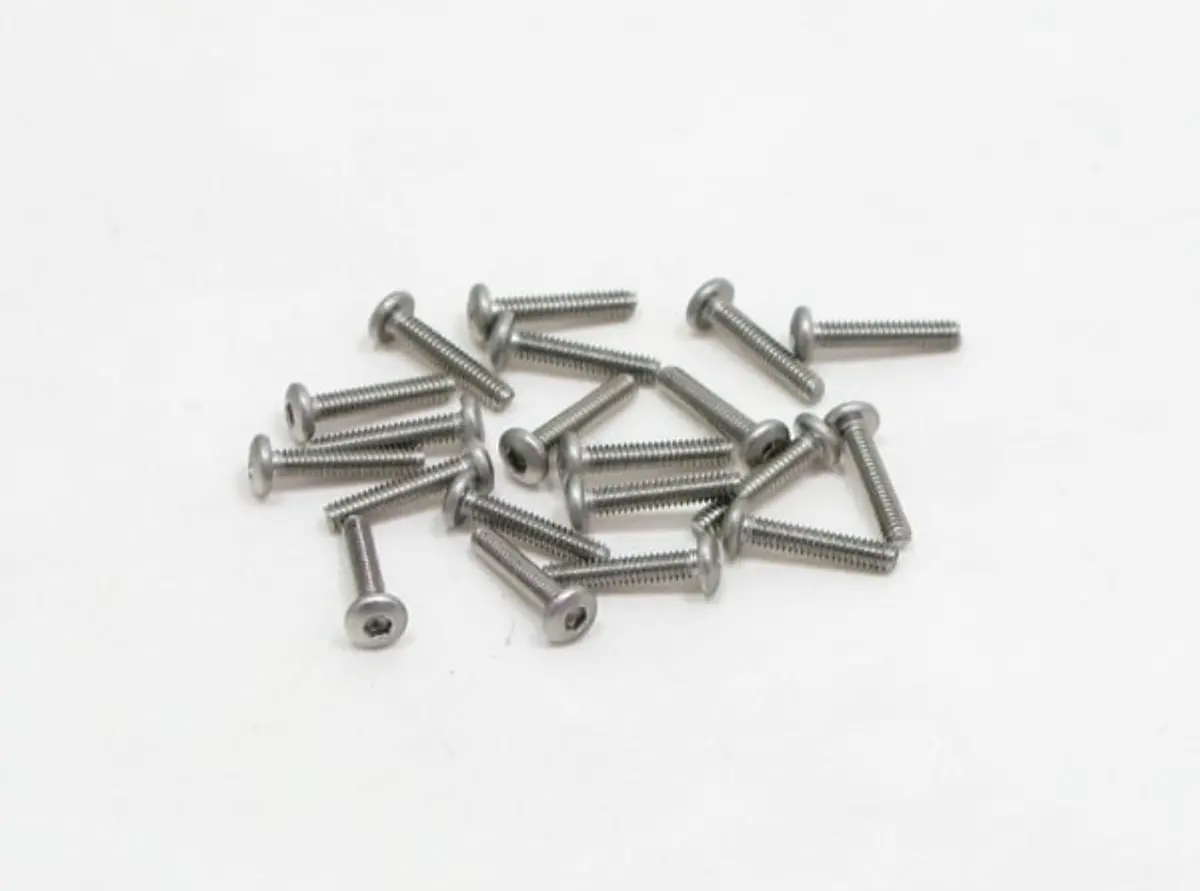 Pn Racing M2x10 Countersink Stainless Steel Hex Machine Screw (20Pcs) (700310) 1
