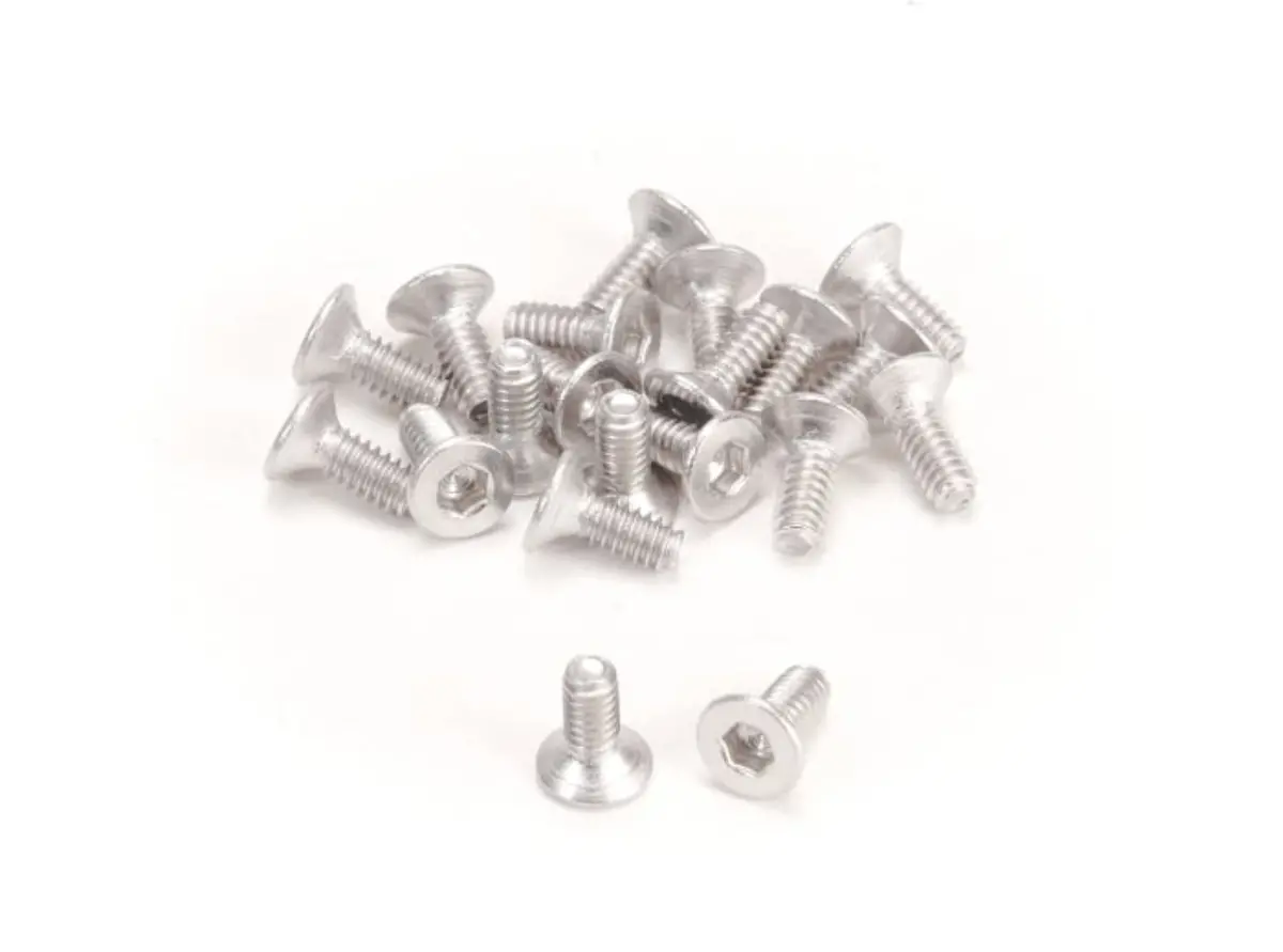 Pn Racing M2x5 Countersink Stainless Steel Hex Machine Screw (20Pcs) (700315) 1
