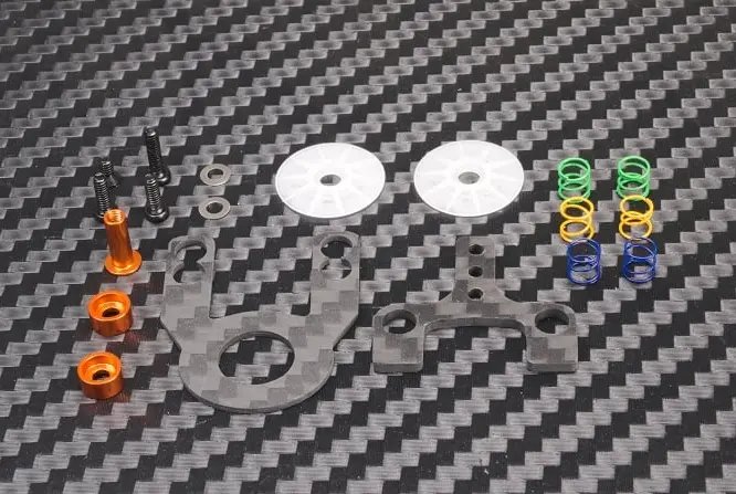 Pn Racing Mini-Z Mr02/03 Multi Length Graphite Disk Damper Set (Orange) 1