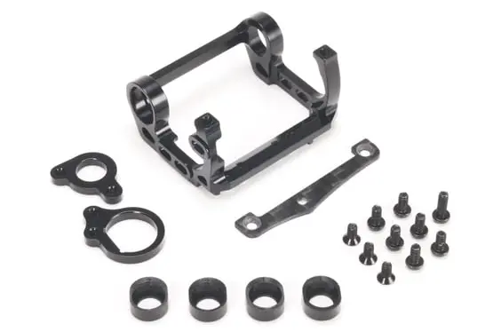 Pn Racing Mini-Z V4 94-98Mm Motor Mount For Kyosho Motor (Black) 1