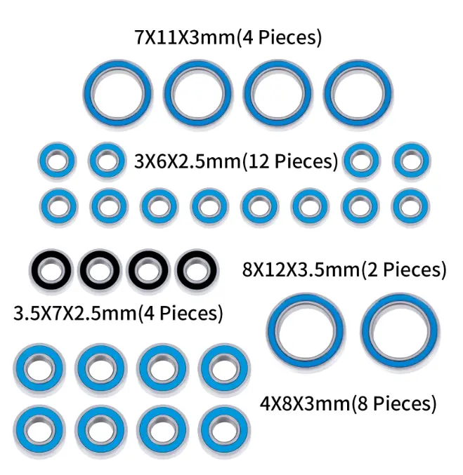 Powerhobby Sealed Bearing Kit (30) 1/18 Redcat Ascent-18 1