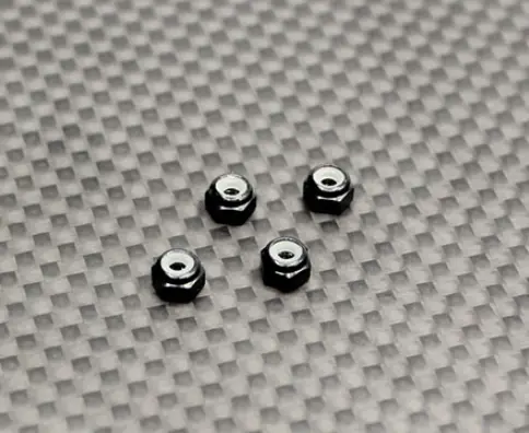 Reflex Racing Aluminum Wheel Nuts (Black) - 4Pcs 1