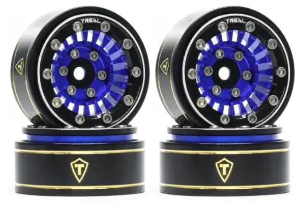 Treal Scx24 Wheels 1.0'' Beadlock Wheels(4P) For 1/24 Micro Rc Scx24 Bronco Gladiator C10 Deadbolt -Type C 2