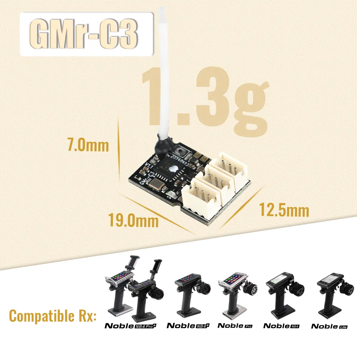 Flysky Nb4 Gmr-C3 2.4Ghz 3Ch Afhds3 Micro Receiver 1