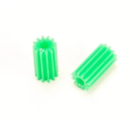Pn Racing Pnwc Machine Cut Delrin 64P 12T Long Pinion (2Pcs) (Green) 1