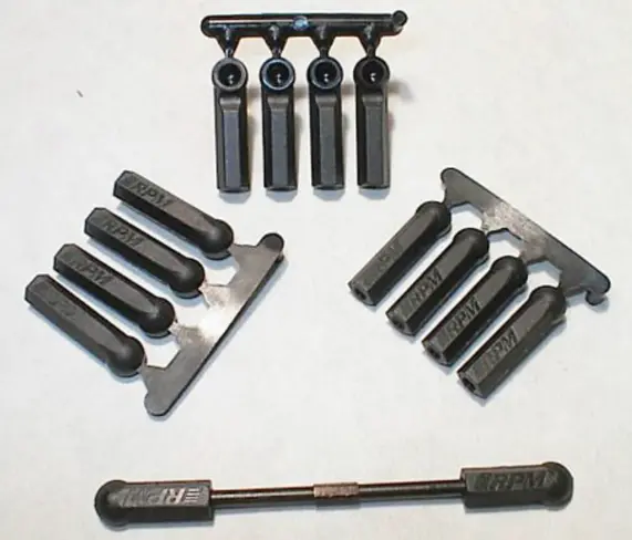 Rpm 73392 - Long Shank Rod Ends - Black 1