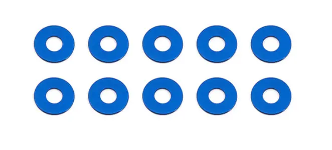 Team Associated Bulkhead Washers, 7.8X0.5 Mm, Blue Aluminum 1