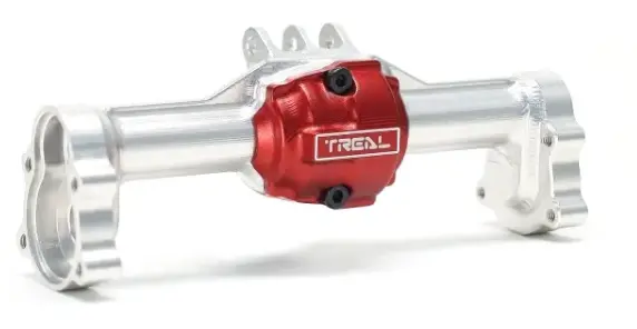 Treal Aluminum 7075 Rear Axle Housing W Rear Hubs One Piece Cnc Machined Upgrades For 1/18 Redcat Ascent 18 Crawler 2