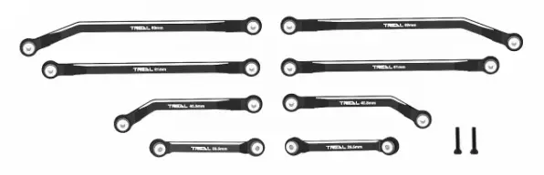 Treal Scx24 High Clearance Links Deadbolt Betty 4-Links Design (8Pcs) Alu# 7075 For Axial Scx24 Deadbolt Axi90081 Betty 2