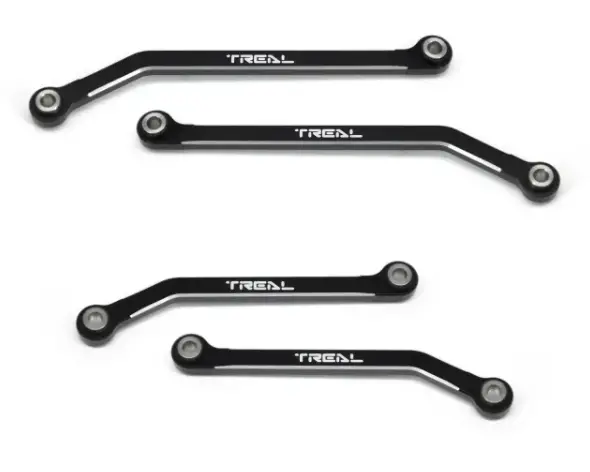 Treal Aluminum 7075 High Clearance Links Set (4Pcs) Chassis Lower Links For 1/18 Trx4m Defender Bronco 1