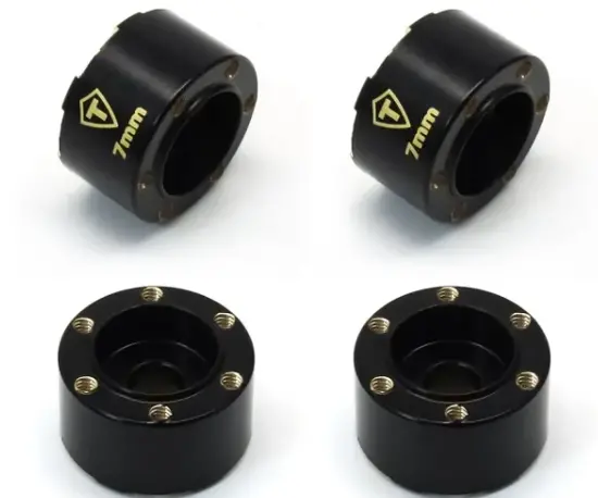 Treal 1.0 Wheel Hubs Brass Weights 7Mm Hex Hub Extension (4P) 7Mm/9Mm Widen Adapters Compatible With Scx24 Trx4m 1