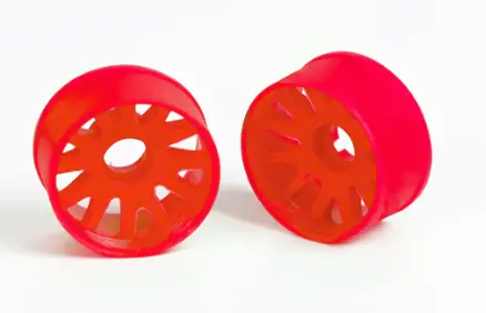 Nexx Racing “Jud” Threaded Carbon-Fiber Reinforced Evo Flanged Front Wheels (2) Pcs For Mini-Z (Red) 1