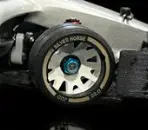 Special Edition Silver Horse White Wheels Evo 2Wd Racing "Jud" Threaded Carbon-Fiber 2