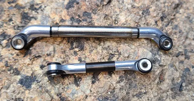 3Flow9 V2.1 Rolling Steel Steering Link - Fits(Metal) +5 Meus Iso Scx24 Axles (Choose Color) 2
