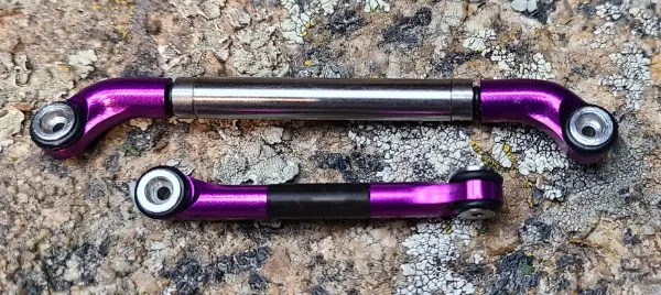 3Flow9 V2.1 Rolling Steel Steering Link - Fits(Metal) +5 Meus Iso Scx24 Axles (Choose Color) 4