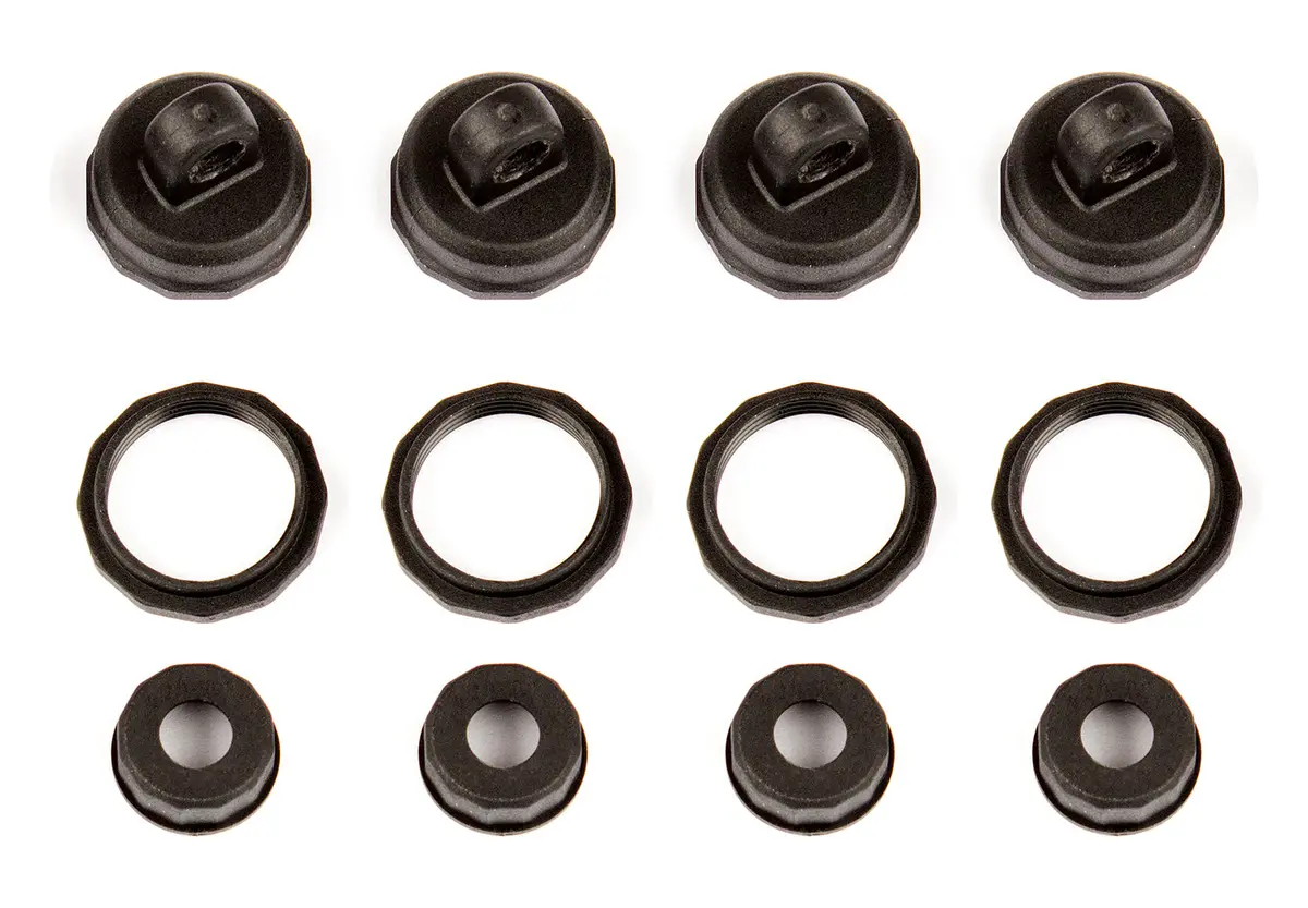 Team Associated- 1:14 Shock Caps And Collars 1
