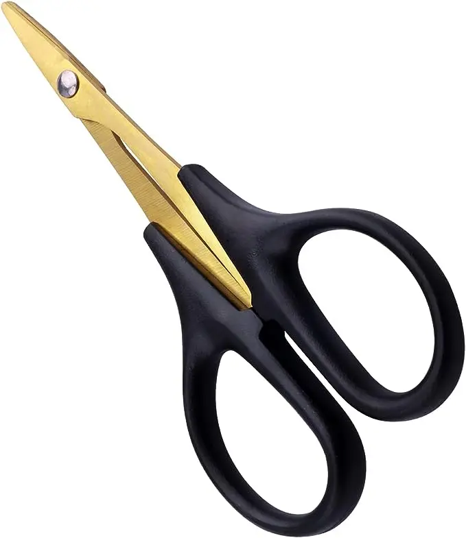 Straight Big Lexan Scissors Gold 1
