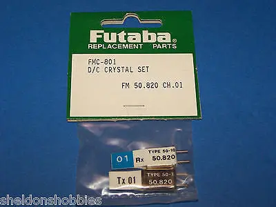 Futaba D/C Crystal Set (Fm 50.820) Tx/Rx Channel 01 #Fmc-801 1