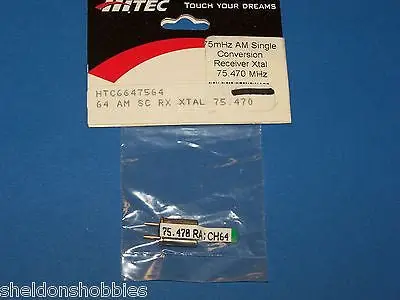Hitec 75Mhz Am Single Conversion Receiver Crystal (75.470) Ch. 64 #6647564 1