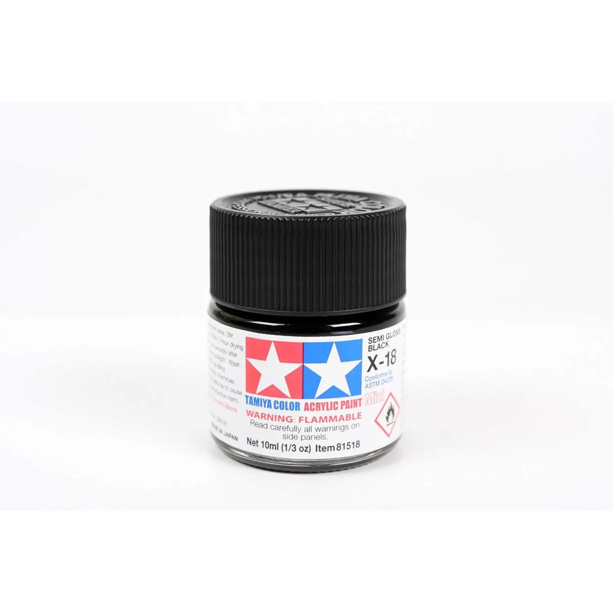 Acrylic Mini X18 Semi Gloss Black - Tam81518 1