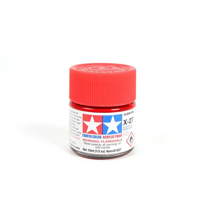 Acrylic Mini X27, Clear Red 1
