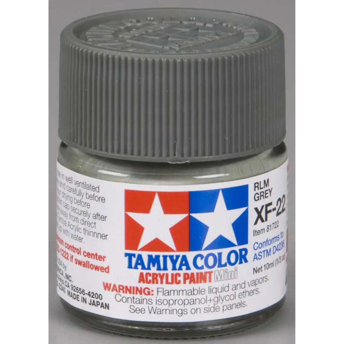 Acrylic Mini Xf22, Rlm Grey - Tam81722 1