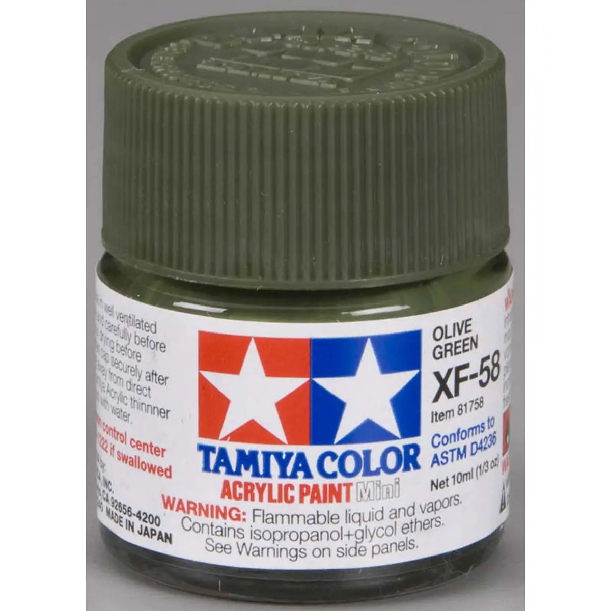 Acrylic Mini Xf58, Olive Green - Tam81758 1