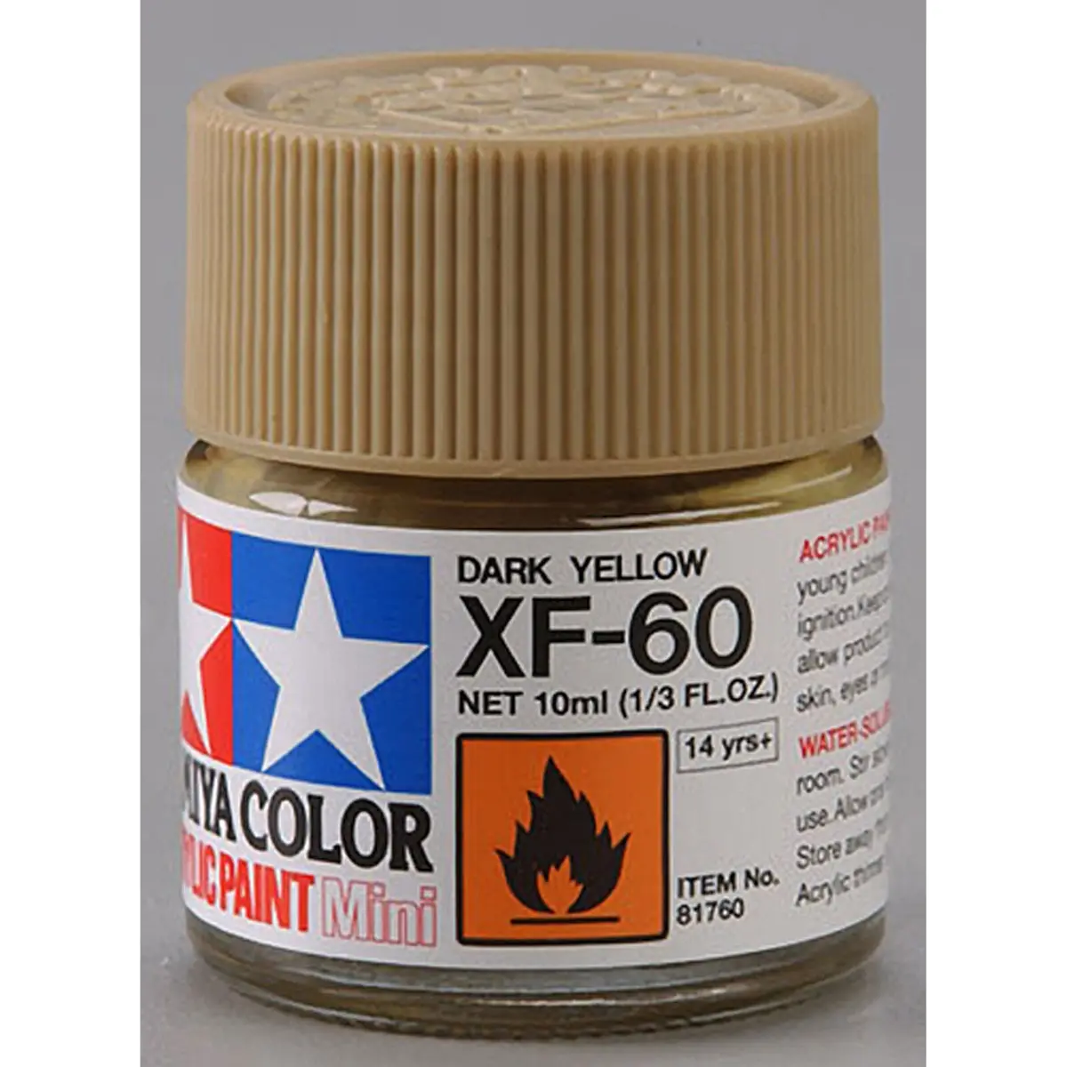 Acrylic Mini Xf60, Dark Yellow - Tam81760 1