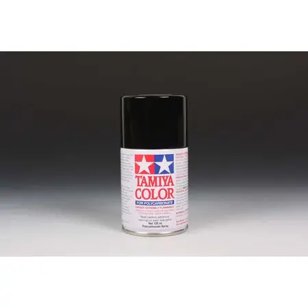 Tamiya Ps-5 Black Spray Polycarbonate 100 Ml - Tam86005 1