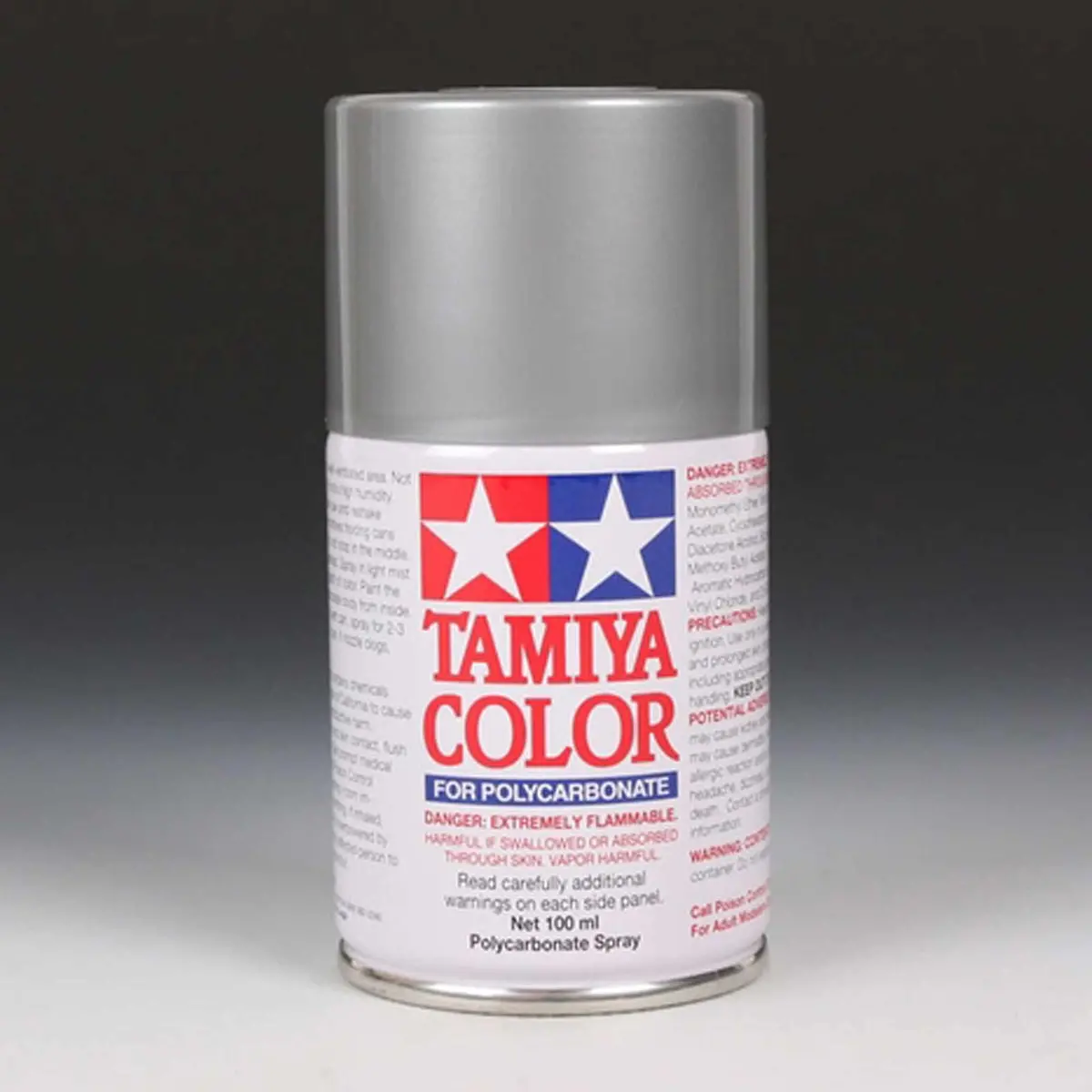 Tamiya Polycarbonate Ps-12 Silver Spray 100 Ml - Tam86012 1