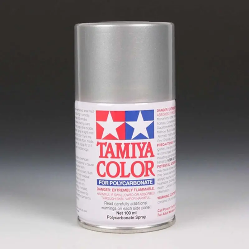 Tamiya Polycarbonate Ps-41 Bright Silver Spray 100 Ml - Tam86041 1