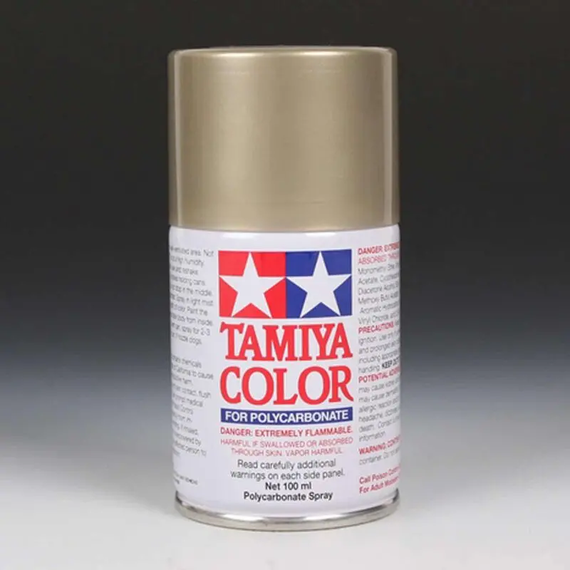 Tamiya Polycarbonate Ps-52 Champagne Gold Anodized Aluminum Spray 100 Ml - Tam86052 1