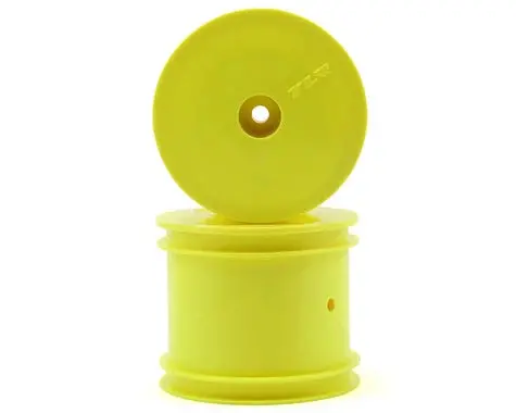 Team Losi Racing 12Mm Hex 2.2" 1/10 Stadium Truck Wheels (2) (Tlr 22T) (Yellow) 1