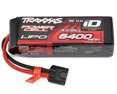 Traxxas 6400Mah 3S 11.1V 25C Lipo Battery Id Connector - Tra2857x 1