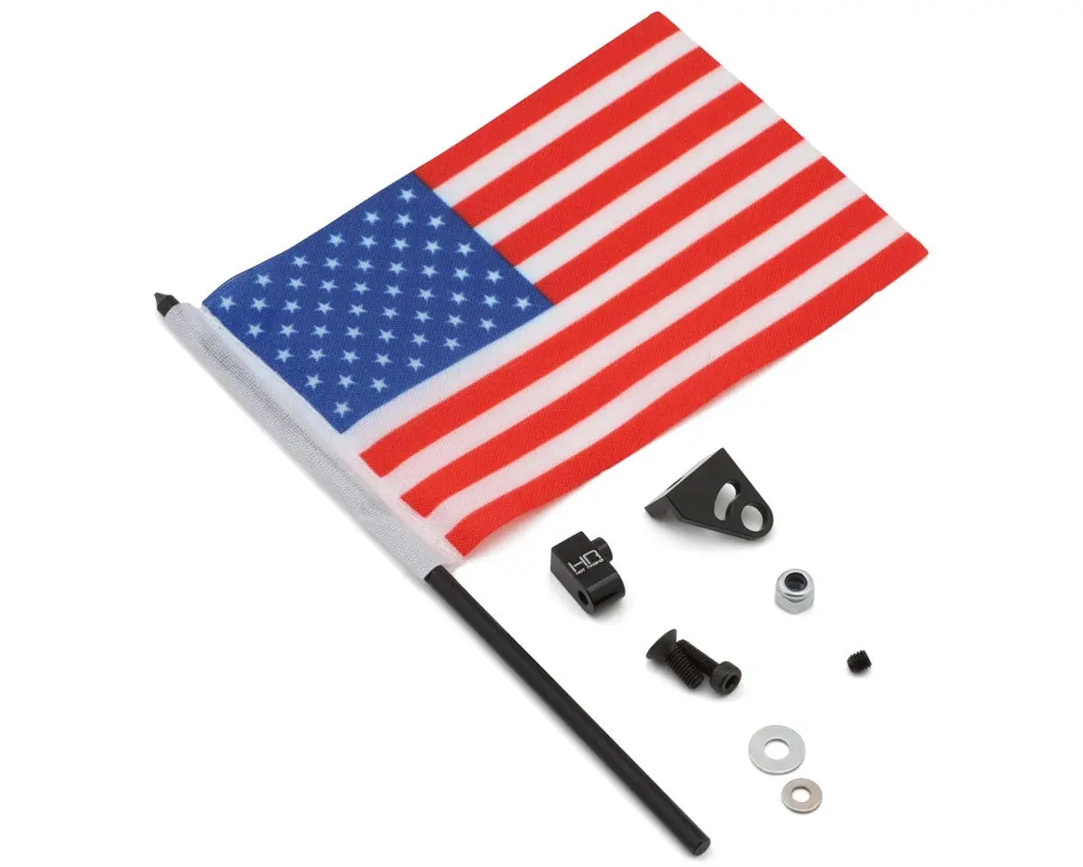 Hot Racing 1/18 "Old Glory" American Flag W/Aluminum Mount 1